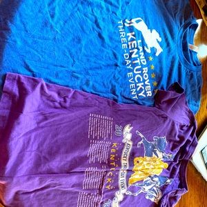 Two Land Rover Kentucky Event tshirts ladies L